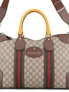 Gucci Boston Bag GG Supreme Sherry